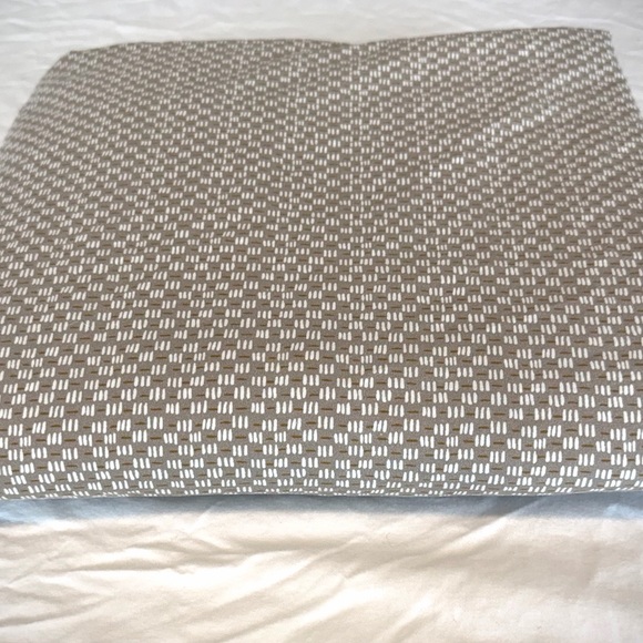 Parachute Brown and White Patterned Queen Size Cotton Sheets